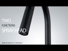 Pull-Down ενιαίος-λαβών SUS304 στρόφιγγα κουζινών ψεκαστήρων με δύο τη λειτουργία Sprayhead