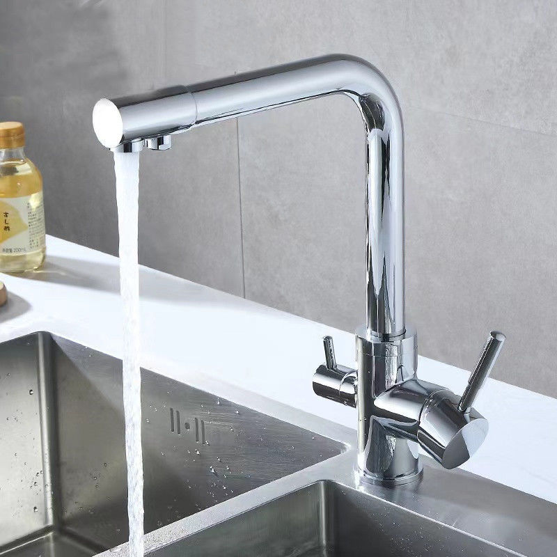 Δύο χειριστήρια Torneira Da Cozinha Κεραμίδι Mixer Κουζίνα βρύση Κλειδί Griferia Para Cocina Για Κουζίνα